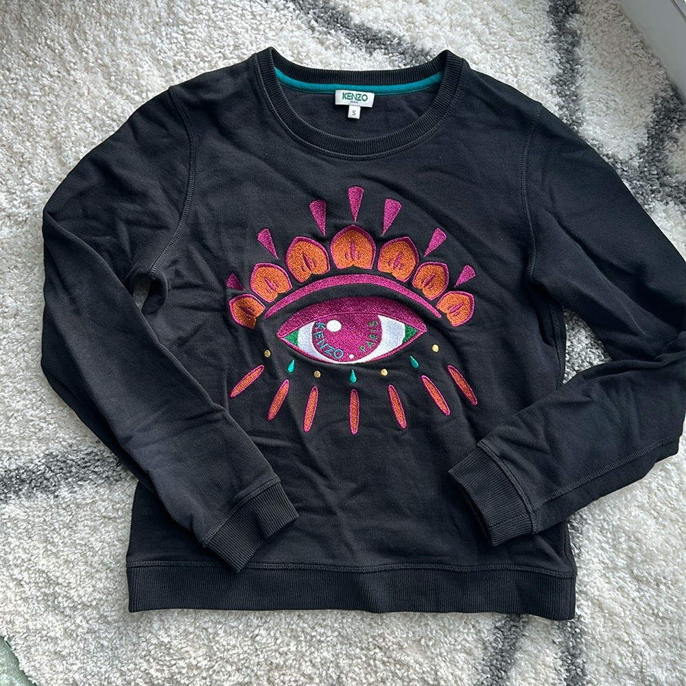 Kenzo Black Limited Edition Holiday Eye Sweatshirt